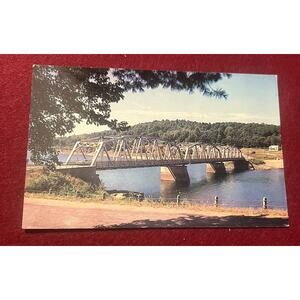 Postcard- Northville, NY Scenic View On The Adirondack Trail Bridge‎ Unposted